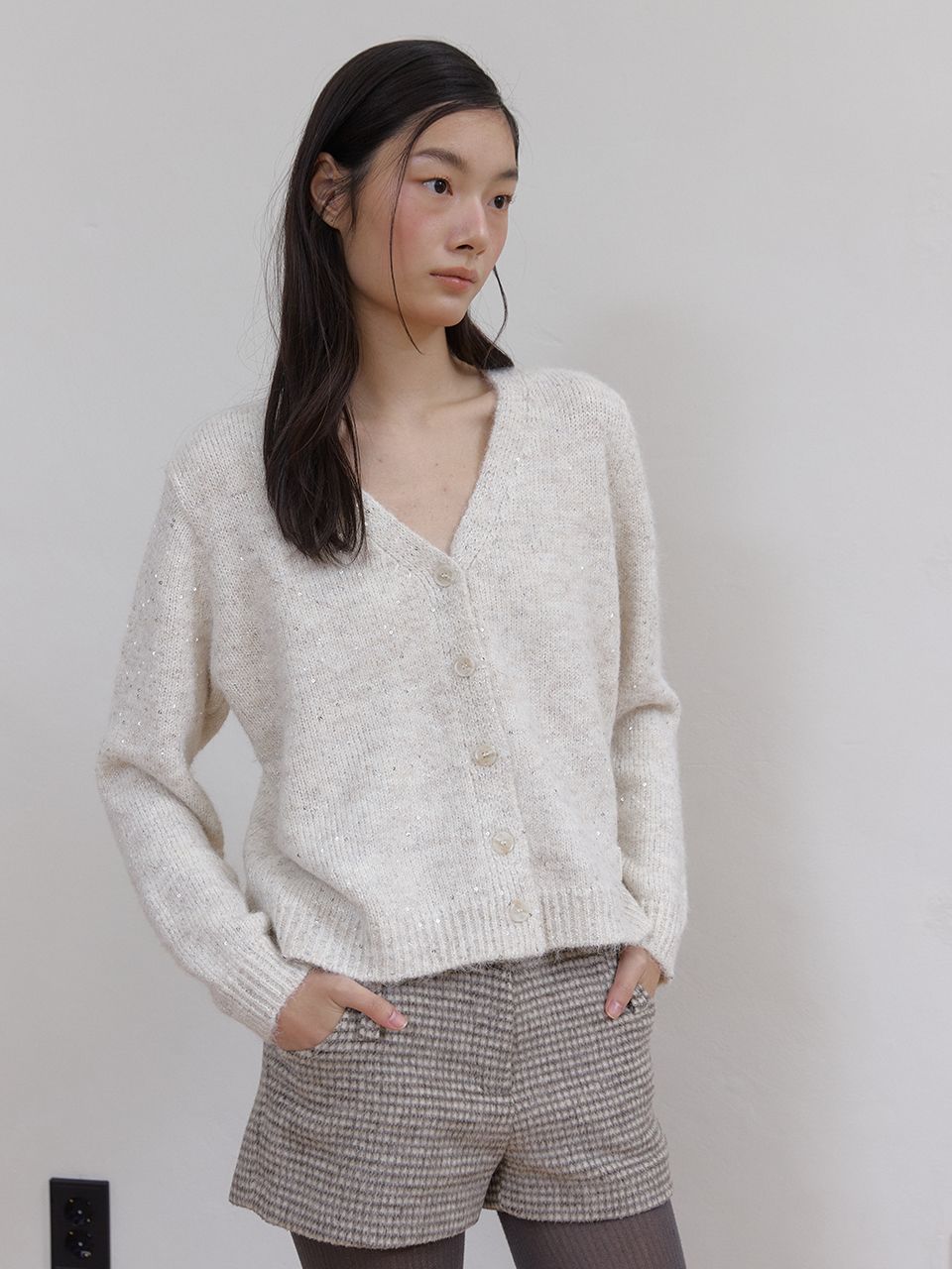 トゥインクルウールカーディガン (アイボリー) | ASURA | HANA(ハナ) #7