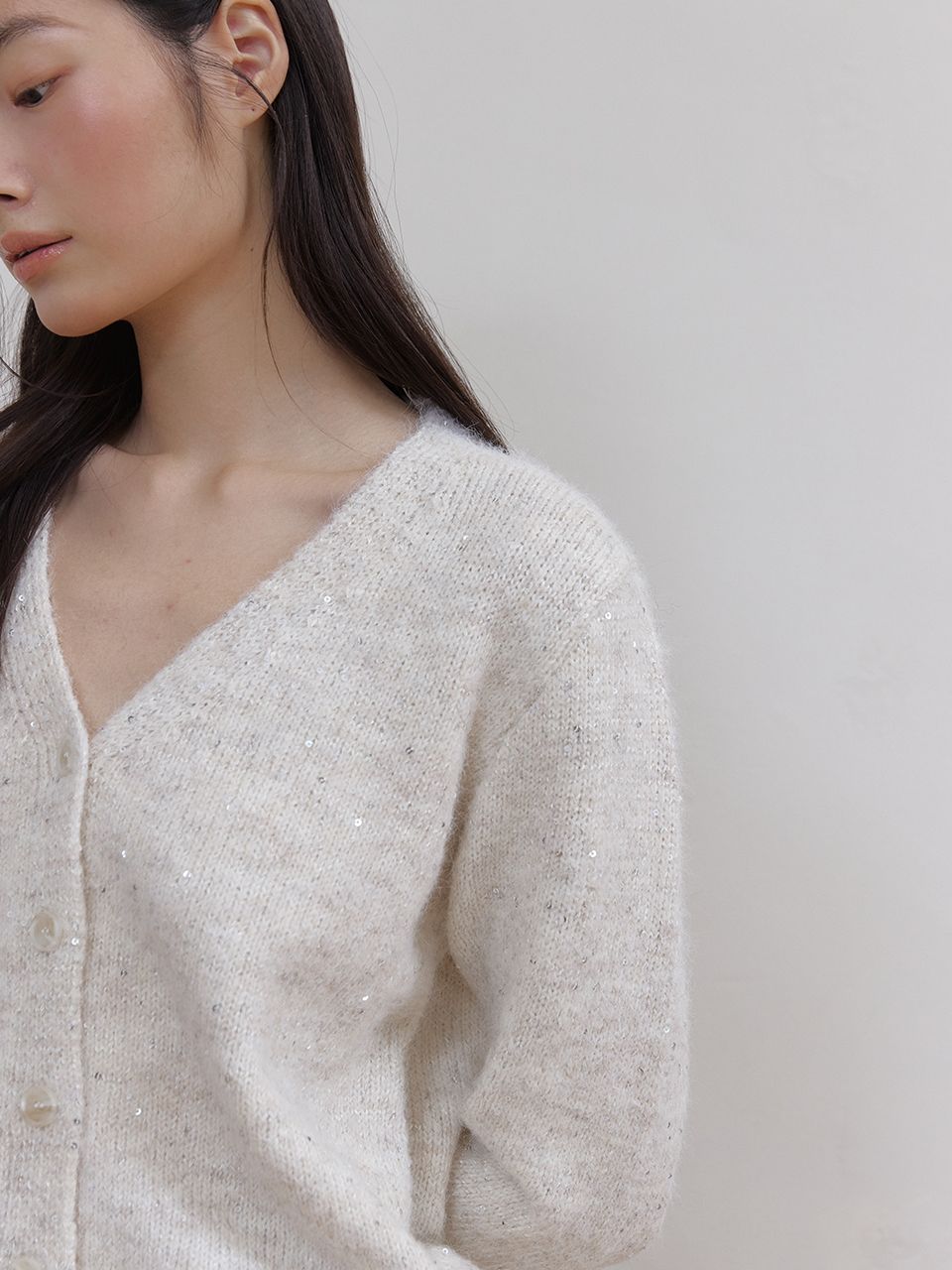 トゥインクルウールカーディガン (アイボリー) | ASURA | HANA(ハナ) #8