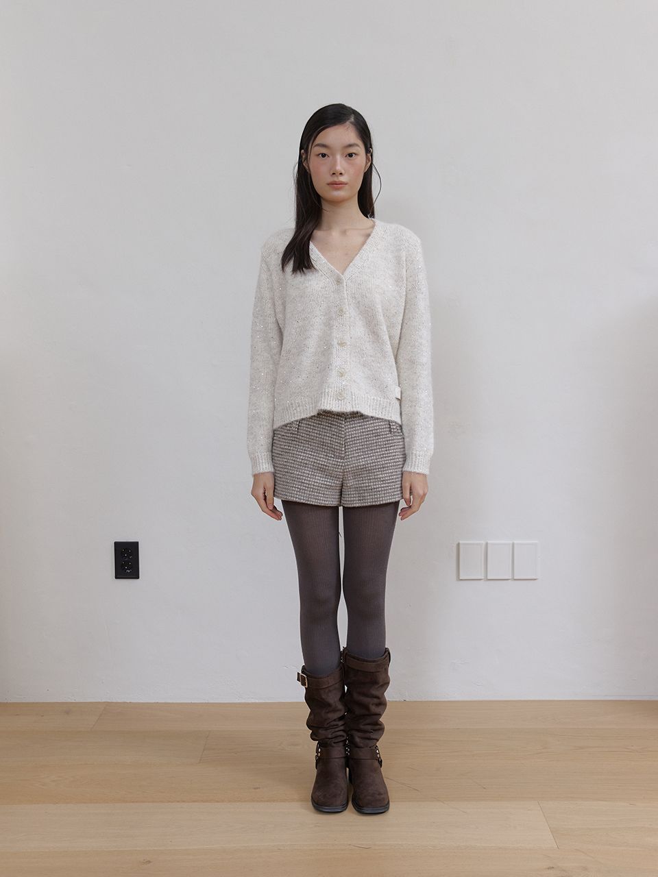 トゥインクルウールカーディガン (アイボリー) | ASURA | HANA(ハナ) #9