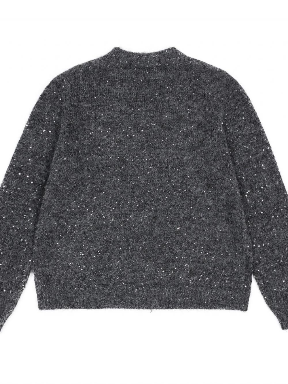 トゥインクルウールカーディガン (チャコール) | ASURA | HANA(ハナ) #16