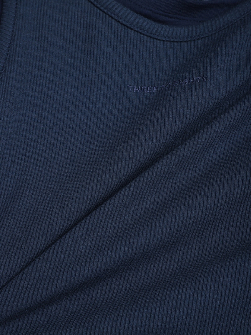 ノットストラップレイヤードTシャツ（ブラウンネイビー） | THREE TO EIGHTY | HANA(ハナ) #6