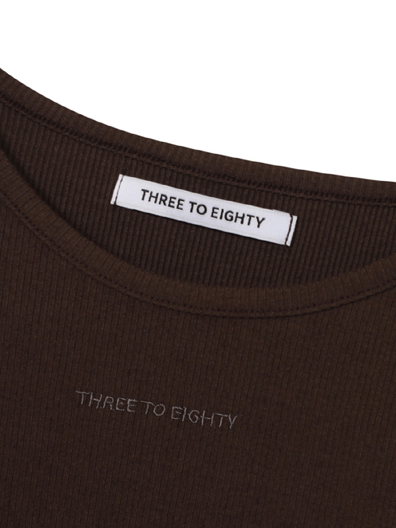 ノットストラップレイヤードTシャツ（ブラウン） | THREE TO EIGHTY | HANA(ハナ) #4