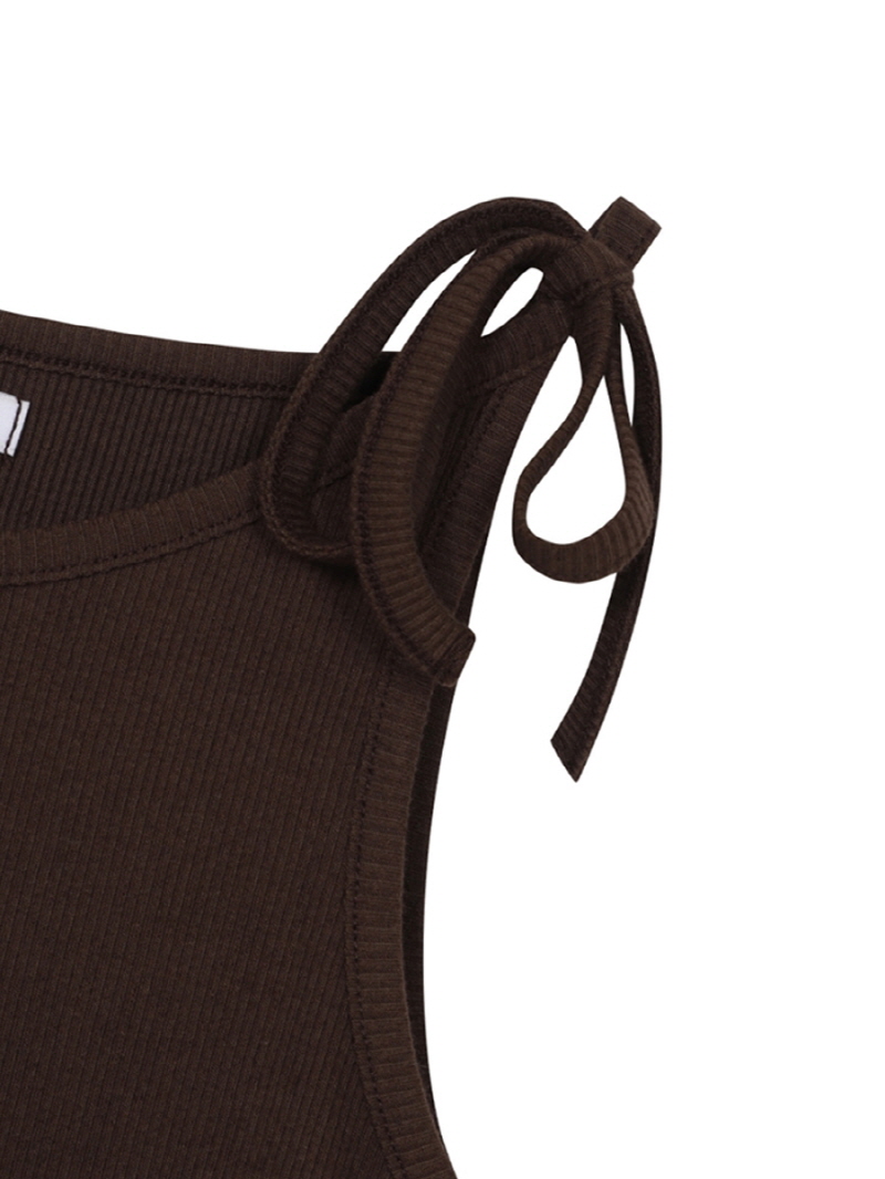 ノットストラップレイヤードTシャツ（ブラウン） | THREE TO EIGHTY | HANA(ハナ) #5