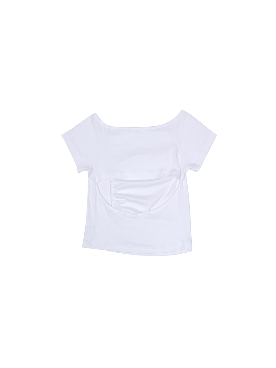 バックスリットシャーリングTシャツ (アイボリー) | ASURA | HANA(ハナ) #10