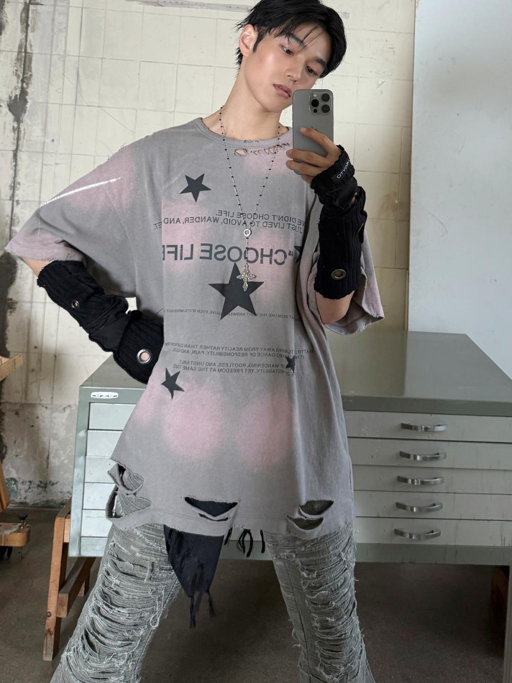 ディストレスト クラック ローライズパンツ_[カーキ] | LECYTO | HANA(ハナ) #10