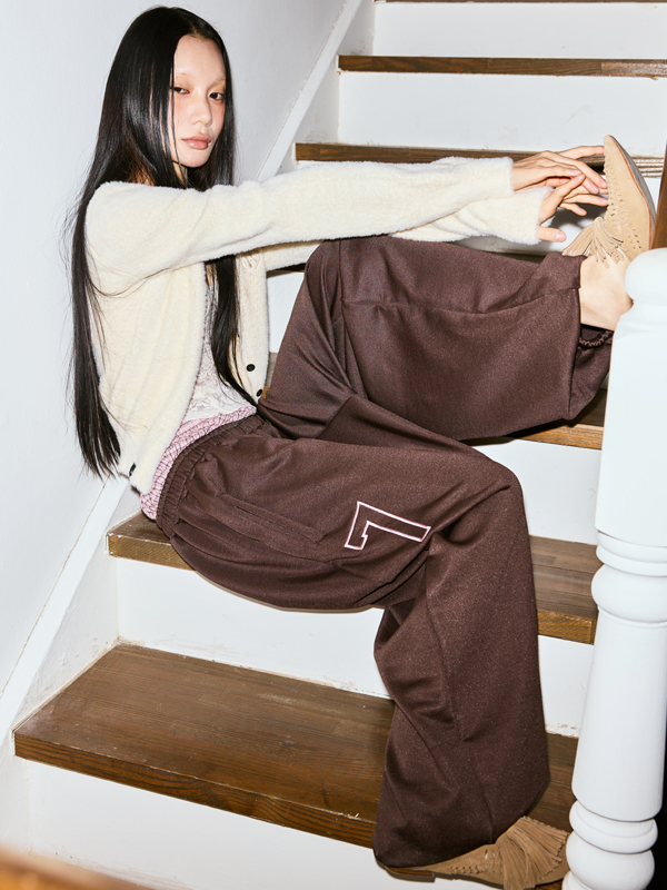 レイヤードジャージーパンツ_ブラウン | THE MYSTERIOUS HOTEL | HANA(ハナ) #2