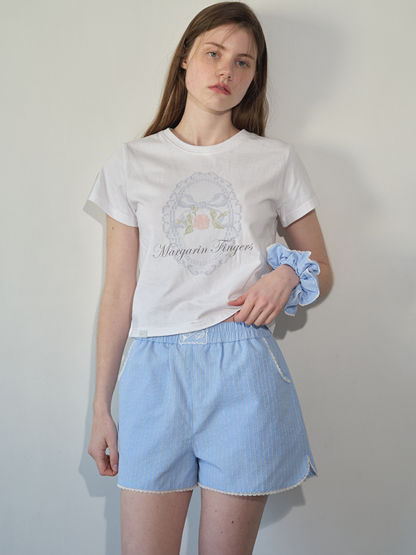 レースプリントTシャツ（ホワイト） | Margarin Fingers | HANA(ハナ) #2