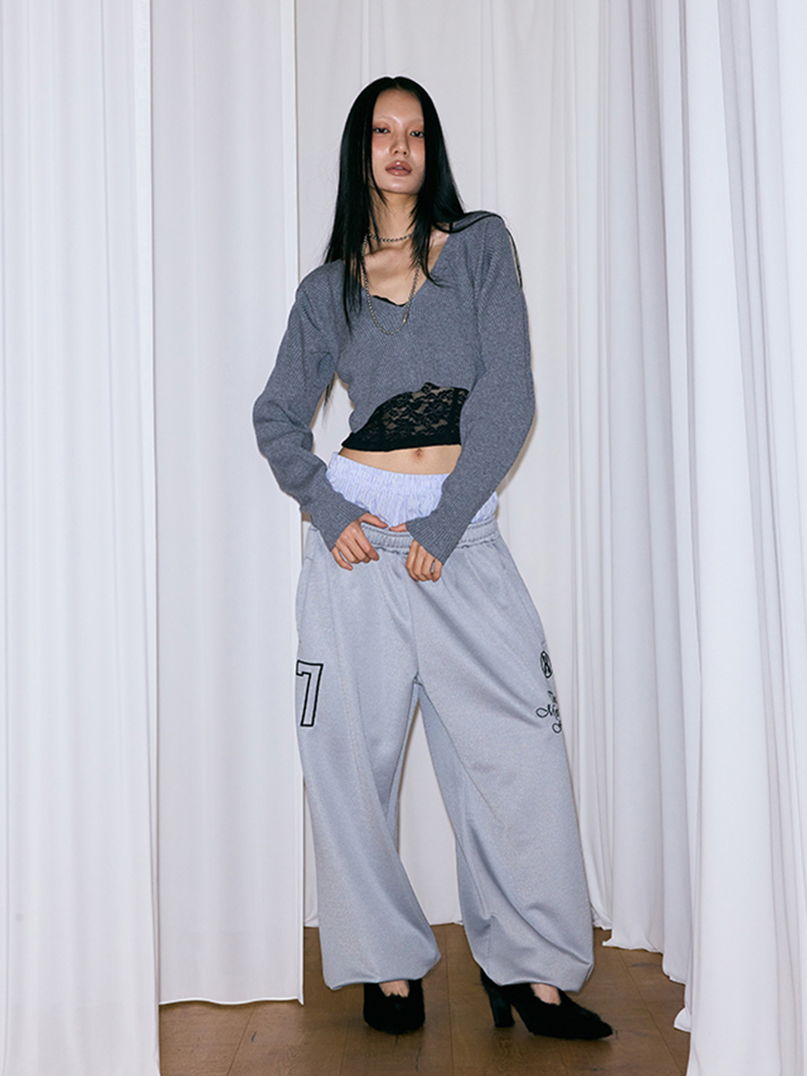 レイヤードジャージーパンツ_グレー | THE MYSTERIOUS HOTEL | HANA(ハナ) #2