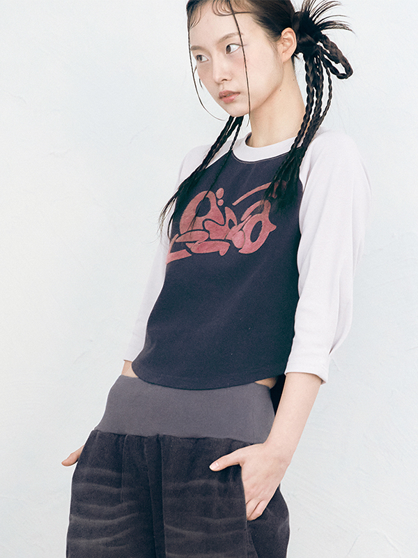 プリントラグランTシャツ（ピンク） | ONSKA | HANA(ハナ) #14