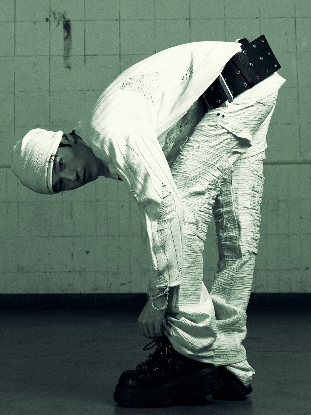 ディストレスト クラック ローライズパンツ_[ホワイト] | LECYTO | HANA(ハナ) #7