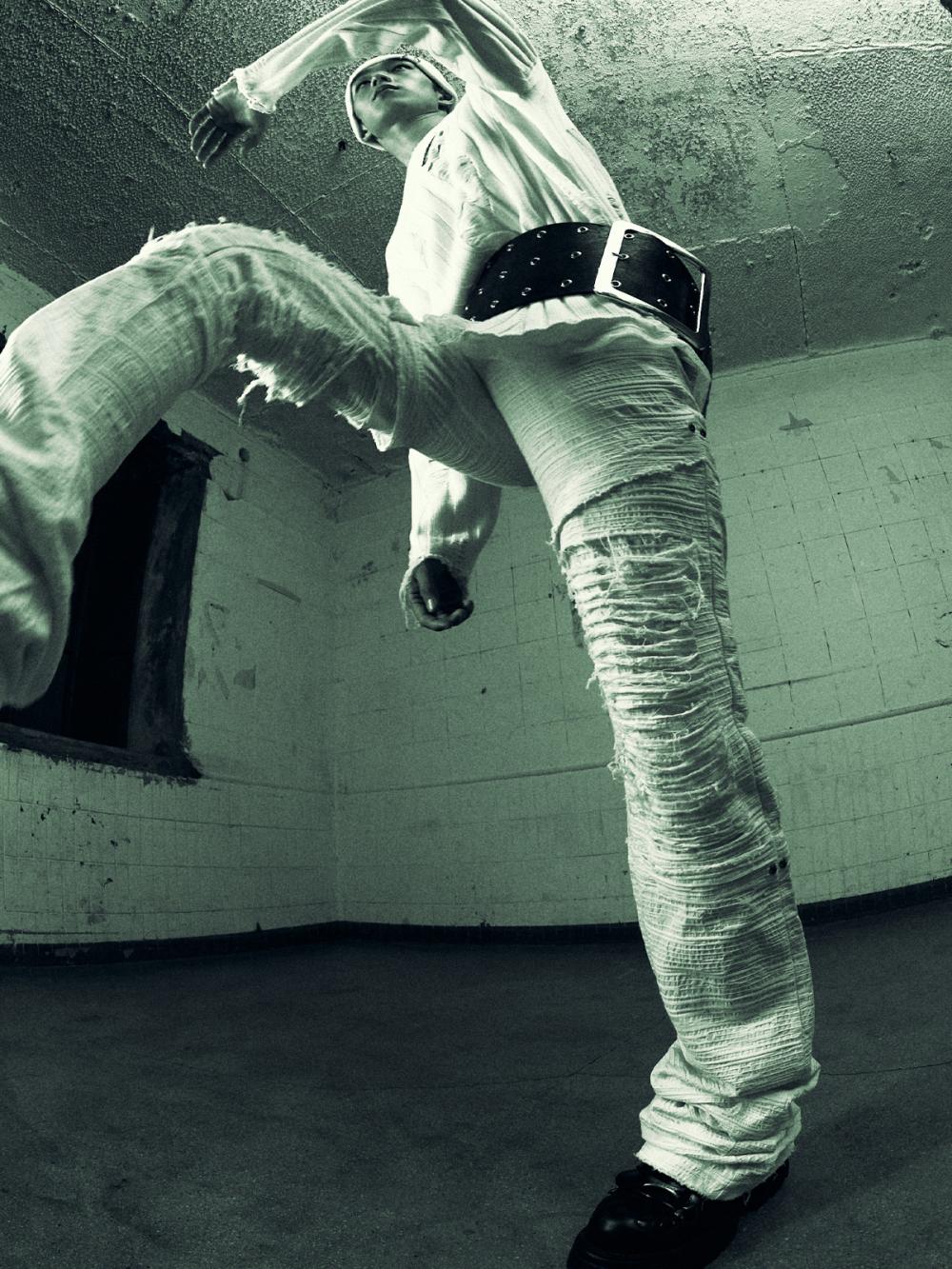 ディストレスト クラック ローライズパンツ_[ホワイト] | LECYTO | HANA(ハナ) #9