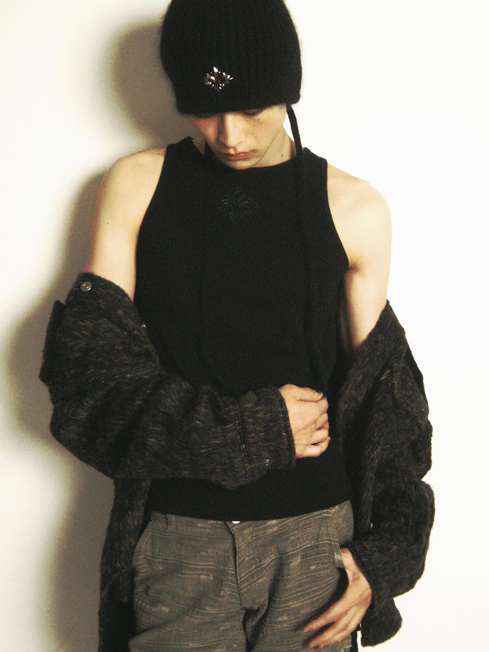 ヘアリー ウール オーバーシャ​​ツ ジャケット_[カーキ] | LECYTO | HANA(ハナ) #13