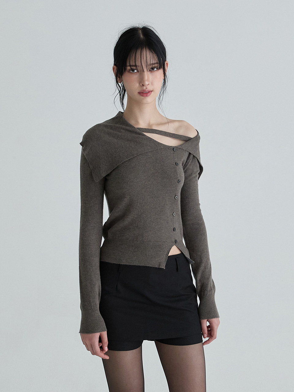 セーラーストラップニット(チャコール) | Not your rose | HANA(ハナ) #6