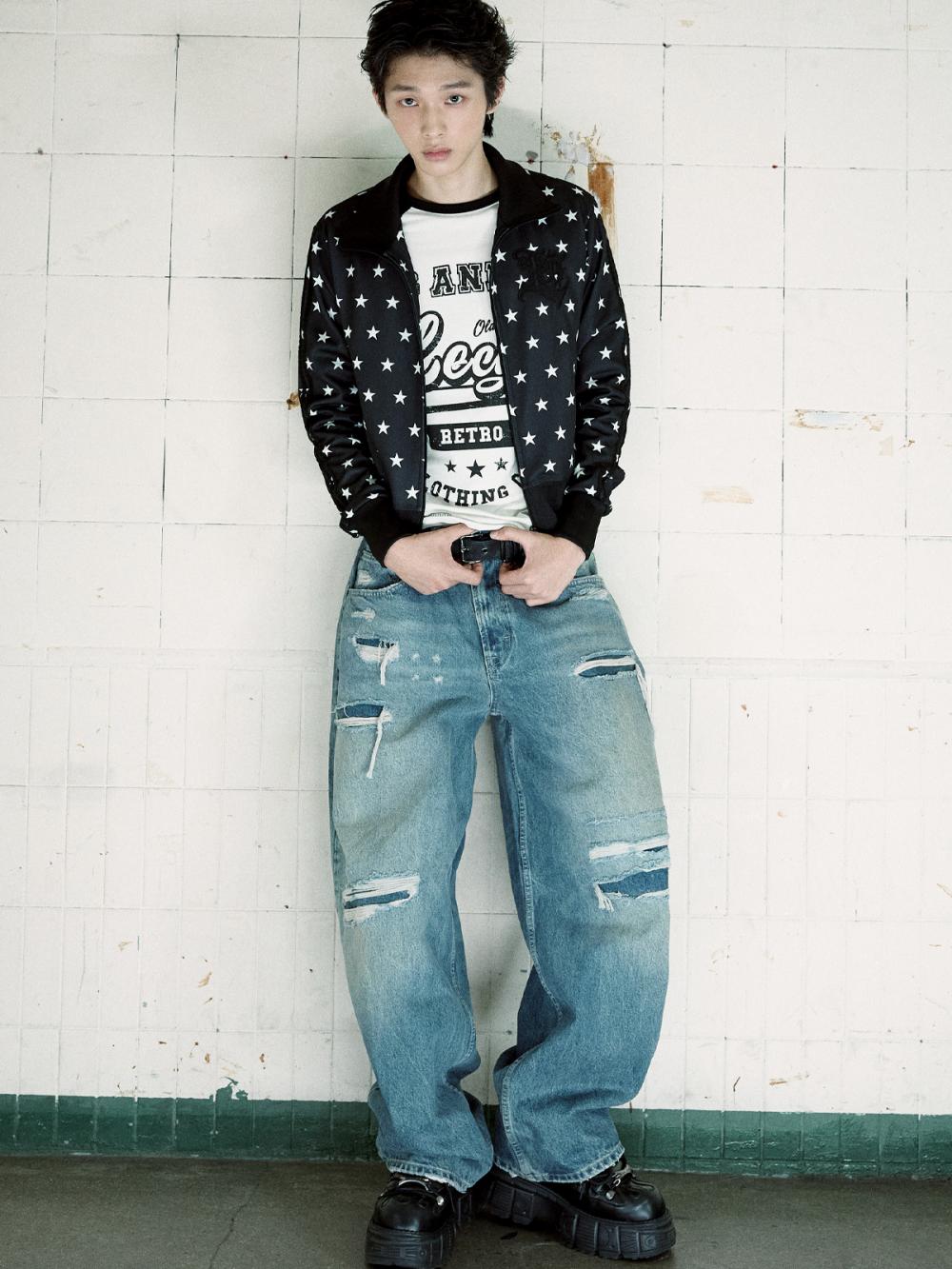 ヴァーシティ ラグランTシャツ_[ブラック] | LECYTO | HANA(ハナ) #2