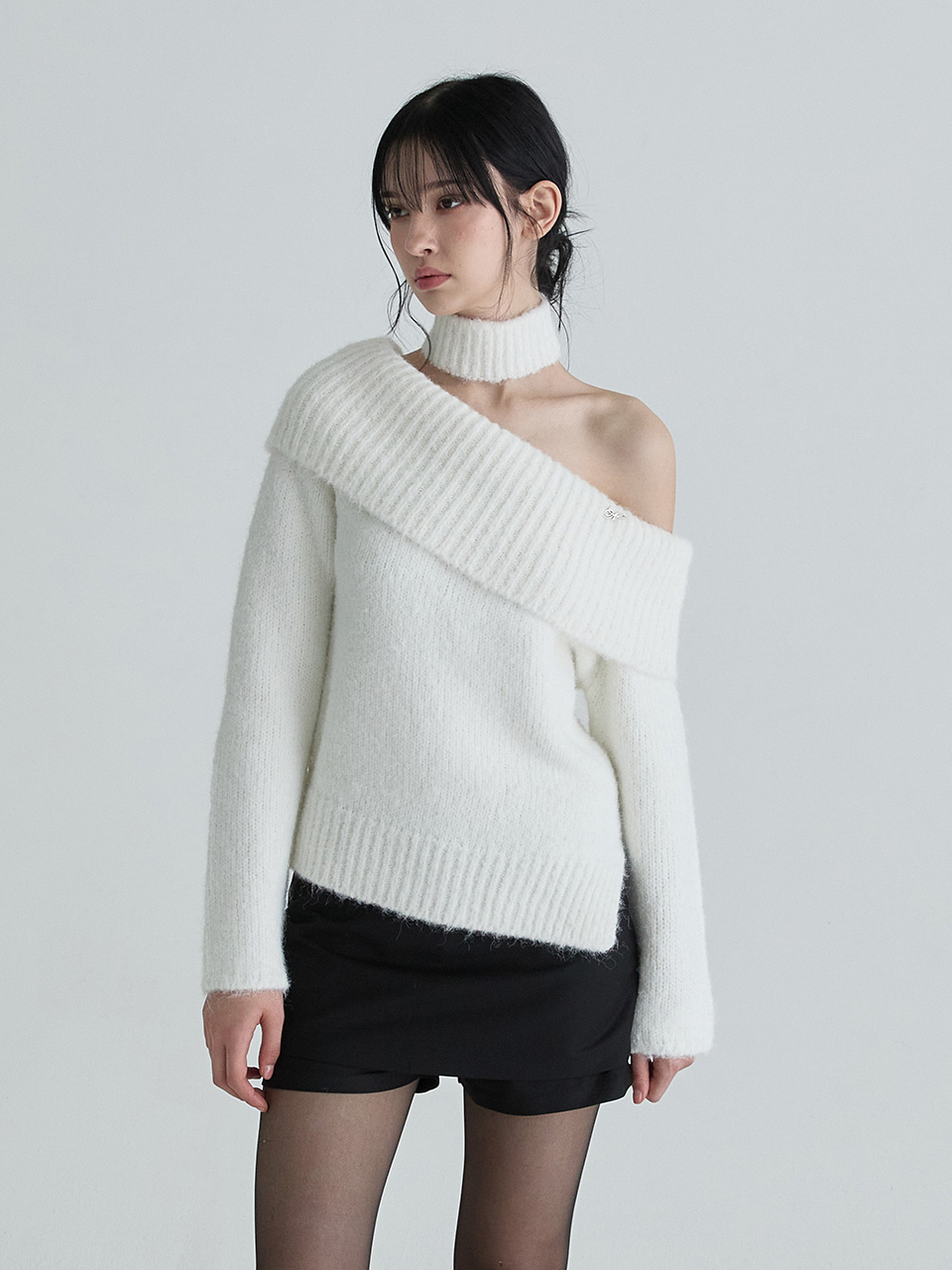 マフラーシンボルニットセット（ホワイト） | Not your rose | HANA(ハナ) #4