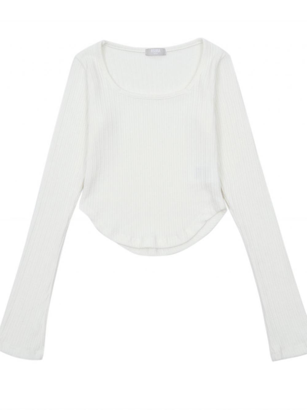 AS スクエアネックTシャツ [ホワイト] | ASURA | HANA(ハナ) #16