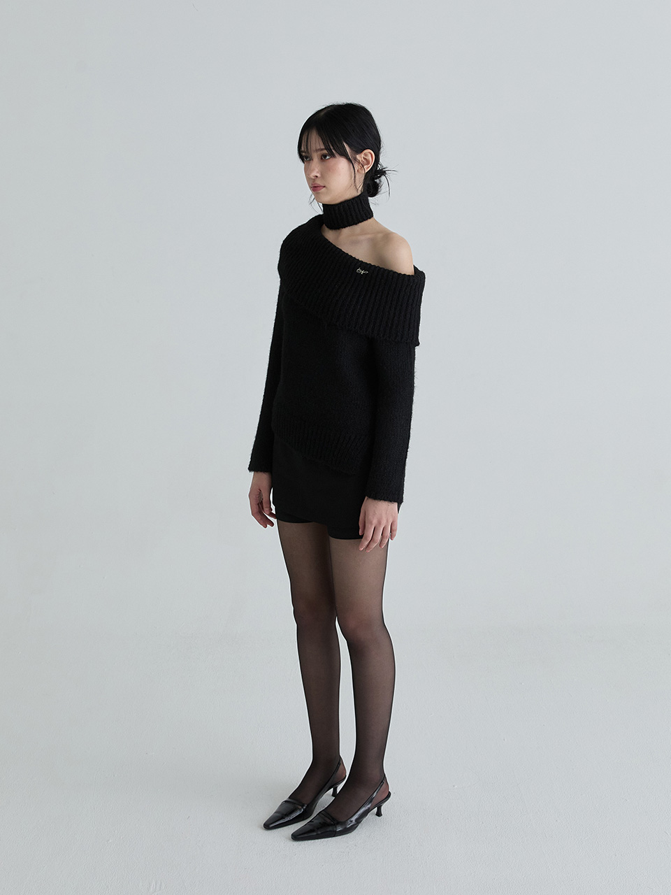 マフラーシンボルニットセット(ブラック) | Not your rose | HANA(ハナ) #8