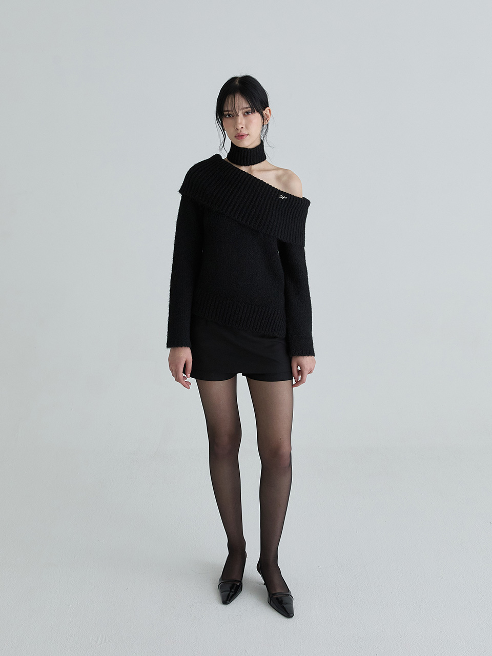 マフラーシンボルニットセット(ブラック) | Not your rose | HANA(ハナ) #4