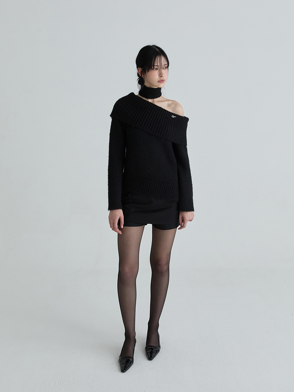 マフラーシンボルニットセット(ブラック) | Not your rose | HANA(ハナ) #5