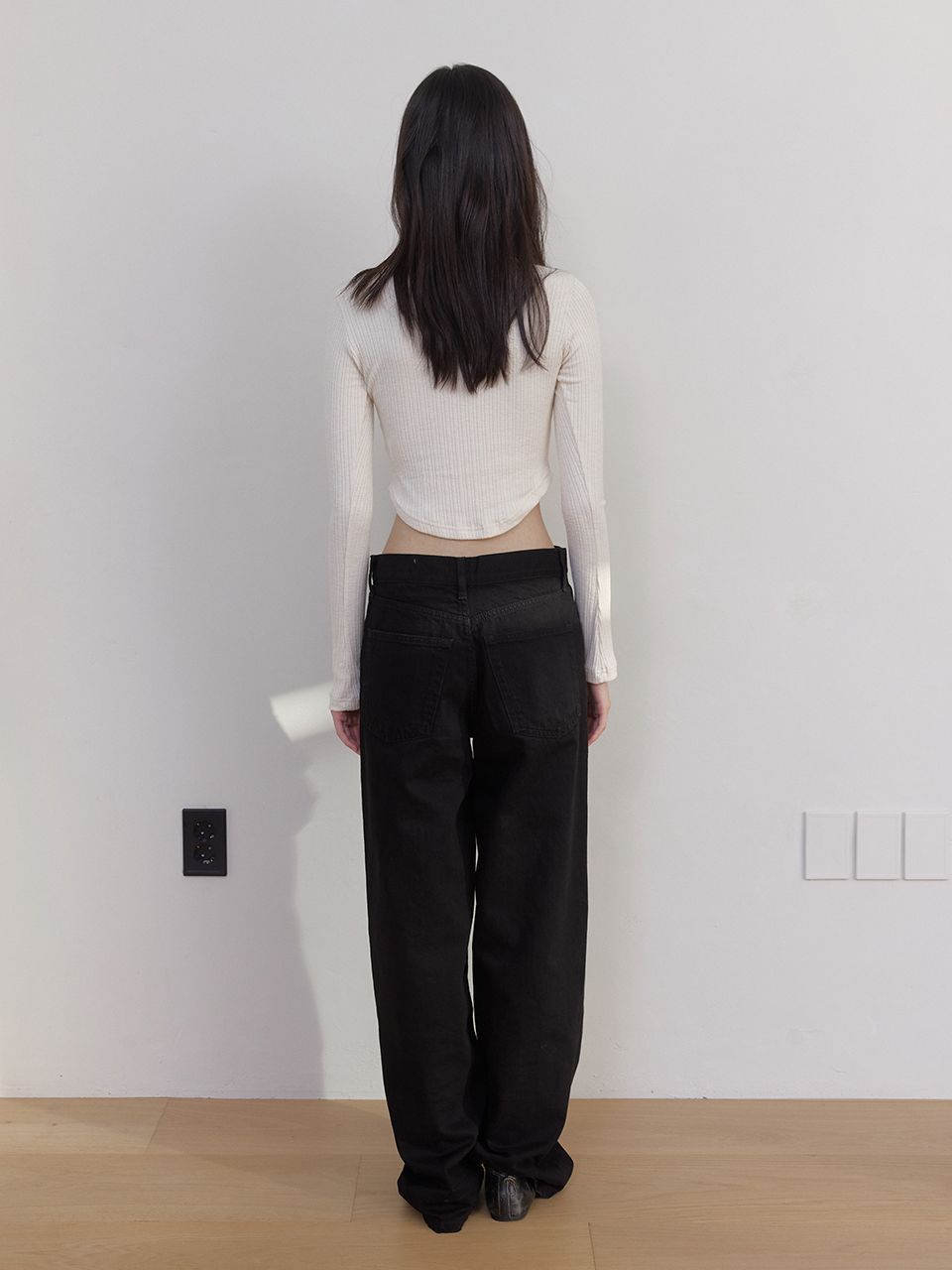 AS スクエアネックTシャツ (アイボリー) | ASURA | HANA(ハナ) #12