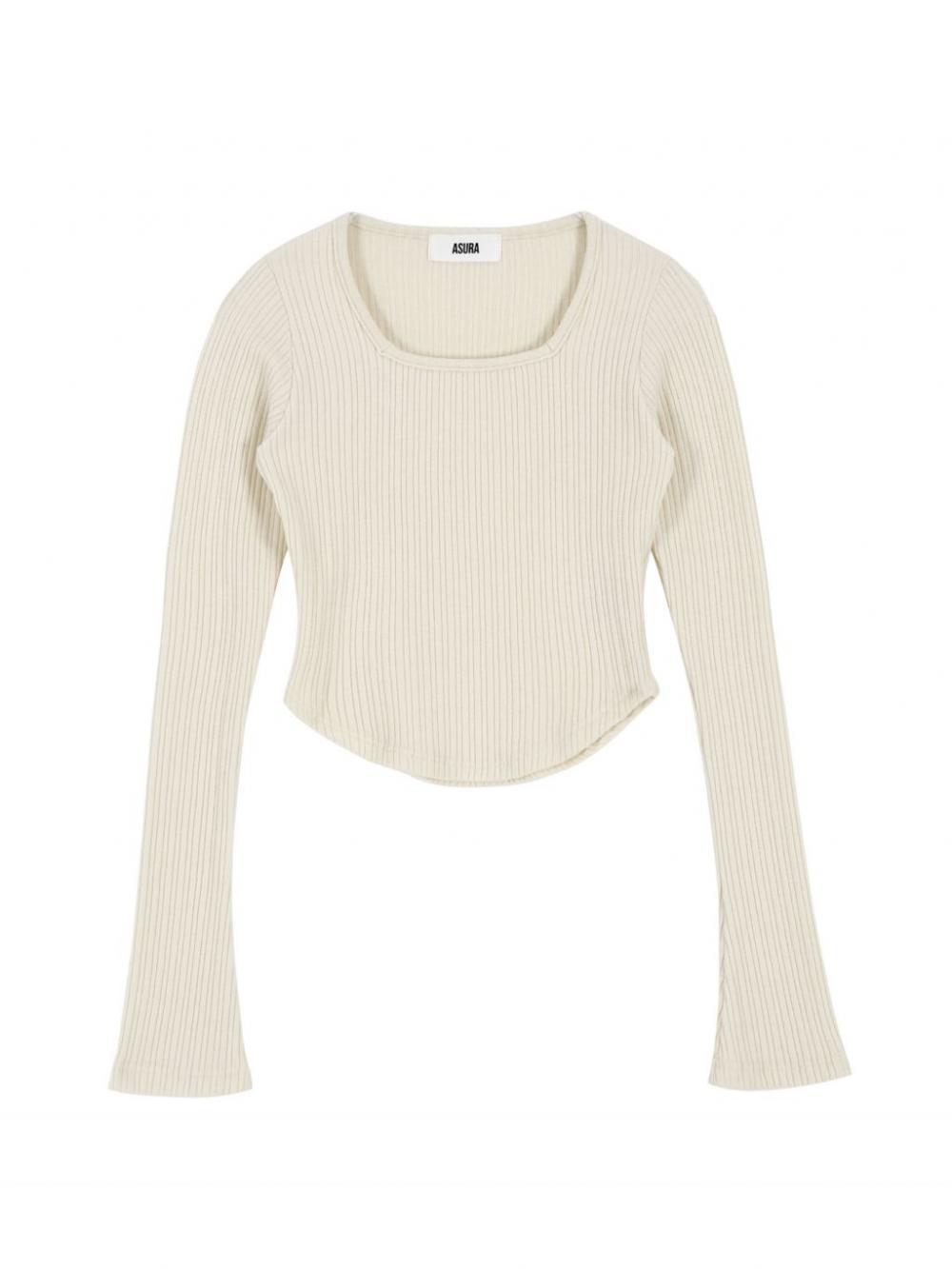 AS スクエアネックTシャツ (アイボリー) | ASURA | HANA(ハナ) #13