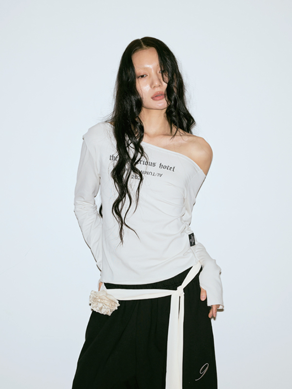 TMH エッセンシャル オフショルダー Tシャツ_3color | THE MYSTERIOUS HOTEL | HANA(ハナ) #4