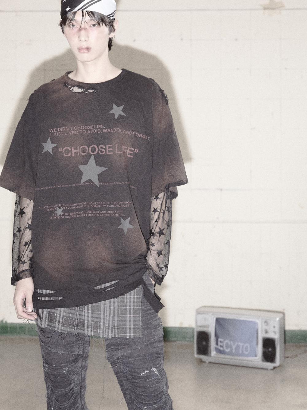 シースルースター ロングスリーブ_[ブラック] | LECYTO | HANA(ハナ) #3