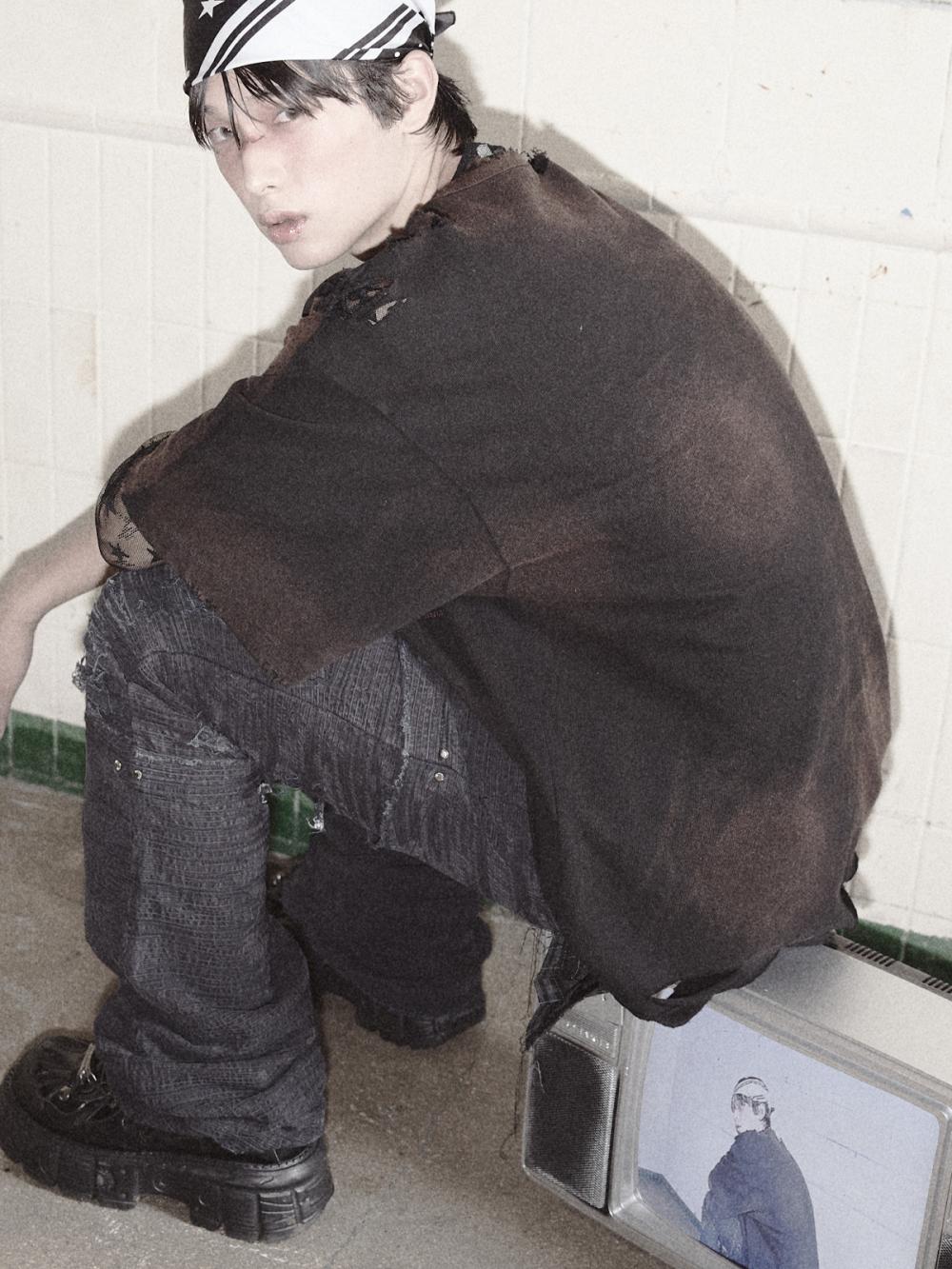 シースルースター ロングスリーブ_[ブラック] | LECYTO | HANA(ハナ) #7