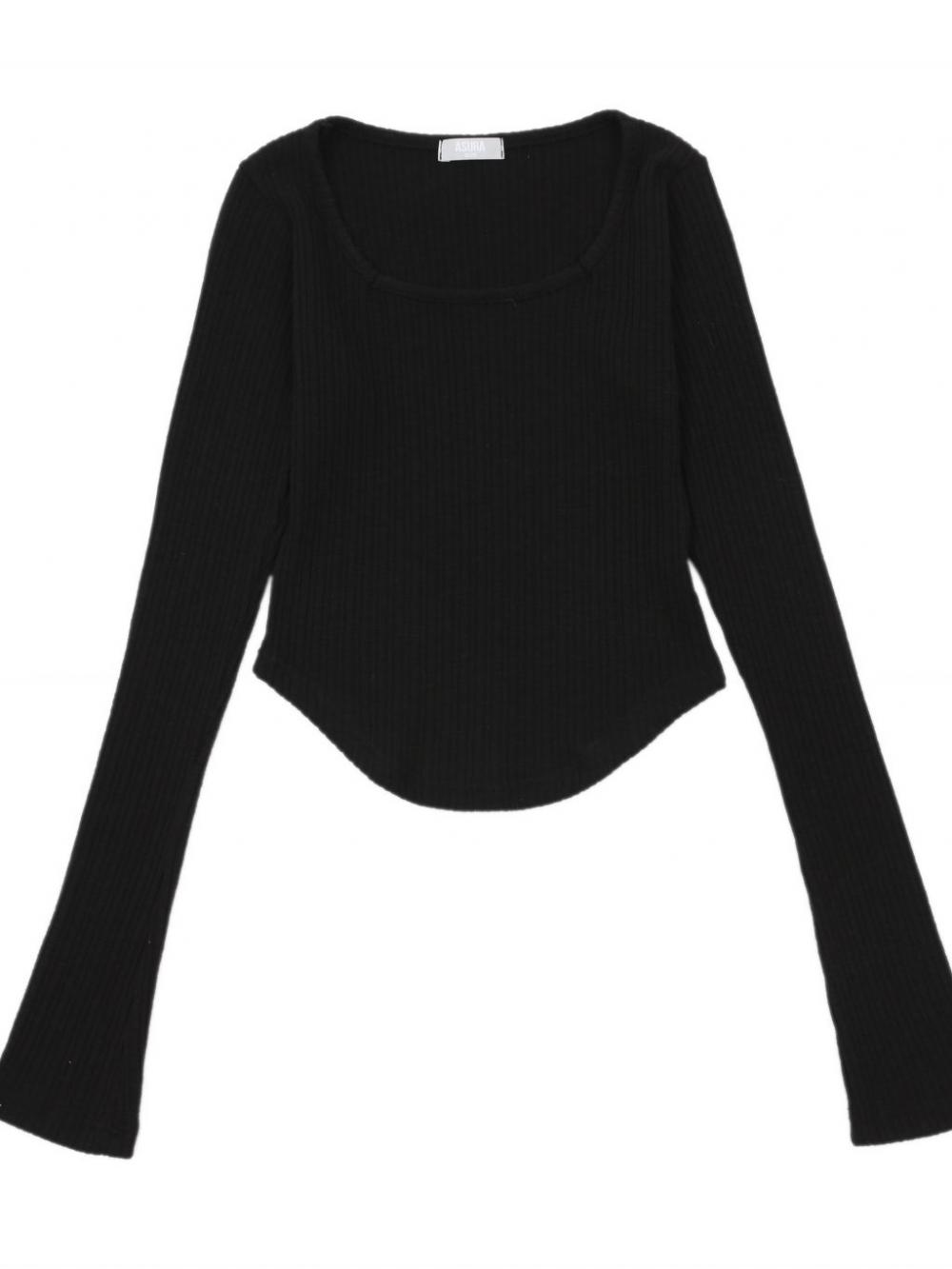 AS スクエアネックTシャツ (ブラック) | ASURA | HANA(ハナ) #14