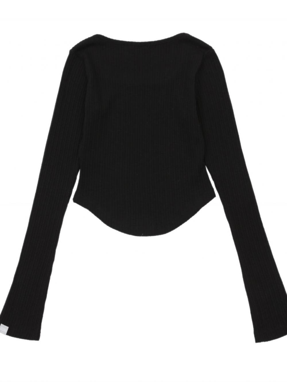 AS スクエアネックTシャツ (ブラック) | ASURA | HANA(ハナ) #15