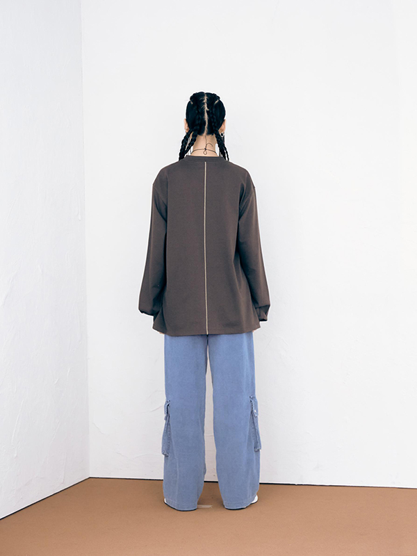 ロゴボクシーシャツ（ブラウン） | ONSKA | HANA(ハナ) #8