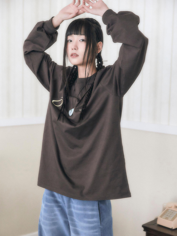 ロゴボクシーシャツ（ブラウン） | ONSKA | HANA(ハナ) #4