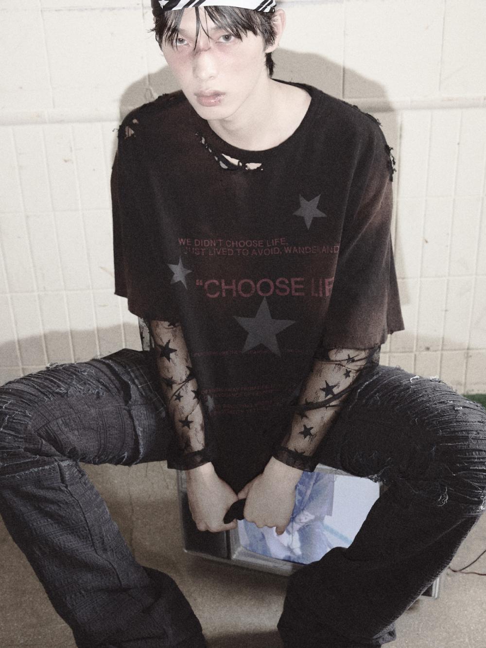 Choose Life オーバーサイズ ヴィンテージTシャツ_[ブラック] | LECYTO | HANA(ハナ) #2