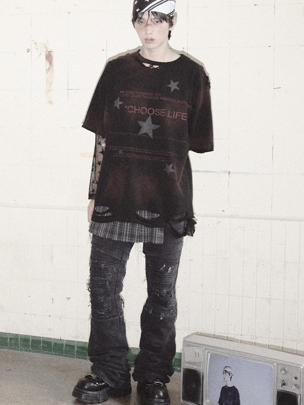 Choose Life オーバーサイズ ヴィンテージTシャツ_[ブラック] | LECYTO | HANA(ハナ) #8