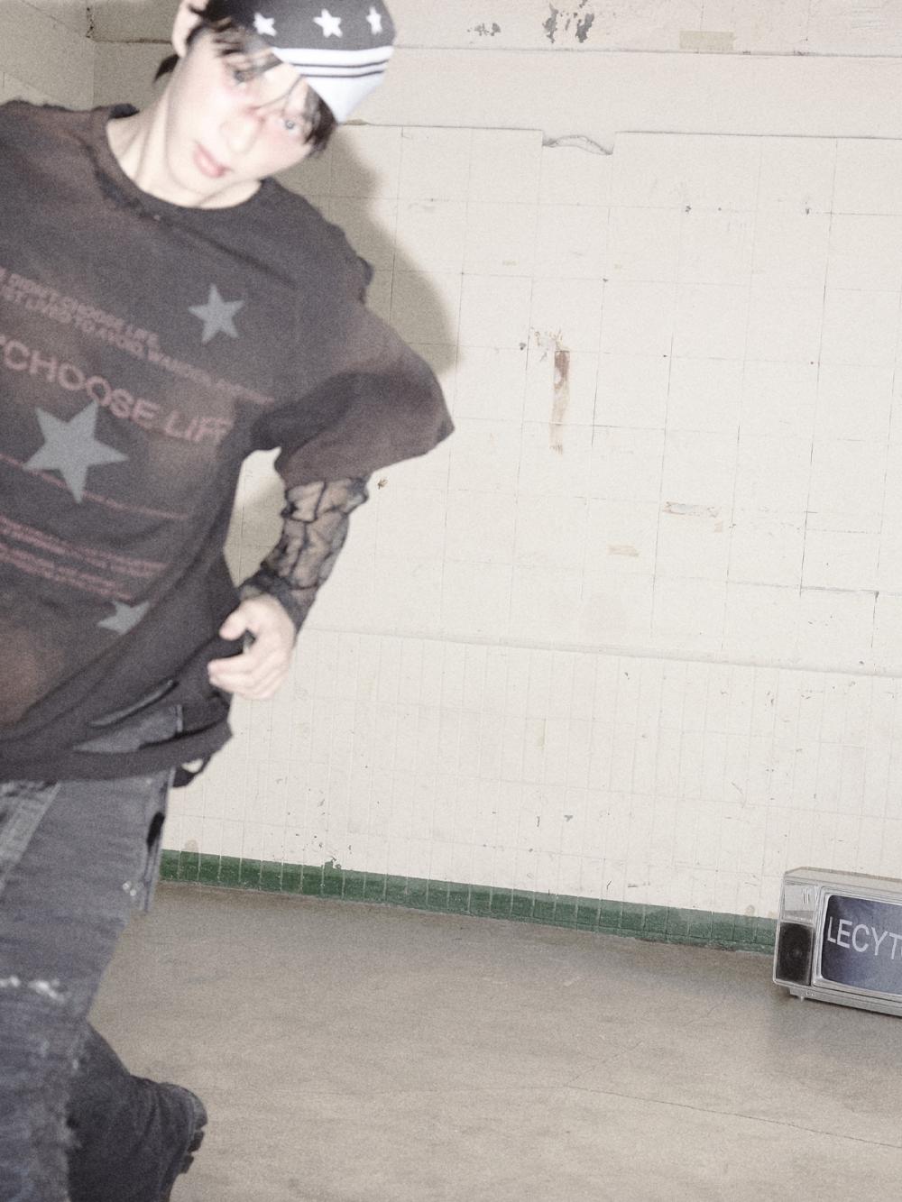 Choose Life オーバーサイズ ヴィンテージTシャツ_[ブラック] | LECYTO | HANA(ハナ) #9