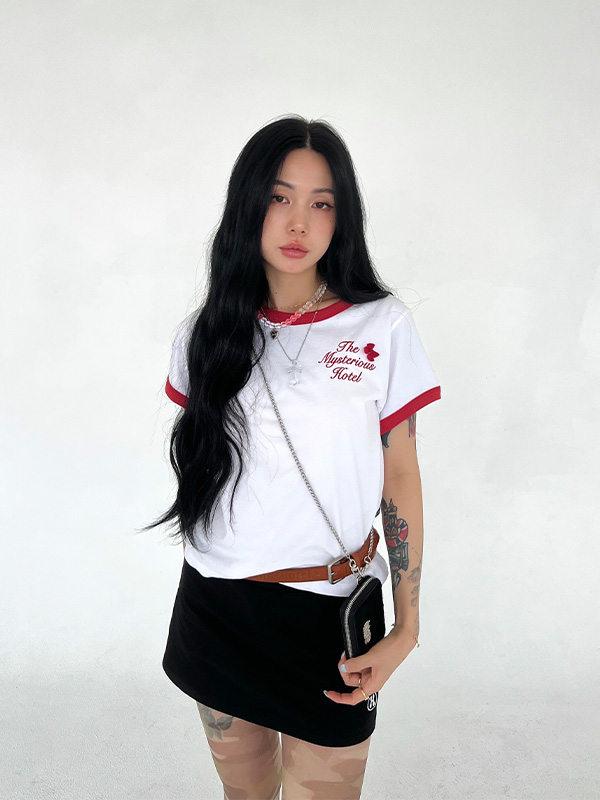 ロマンティックリンガーTシャツ_ホワイト | THE MYSTERIOUS HOTEL | HANA(ハナ) #4