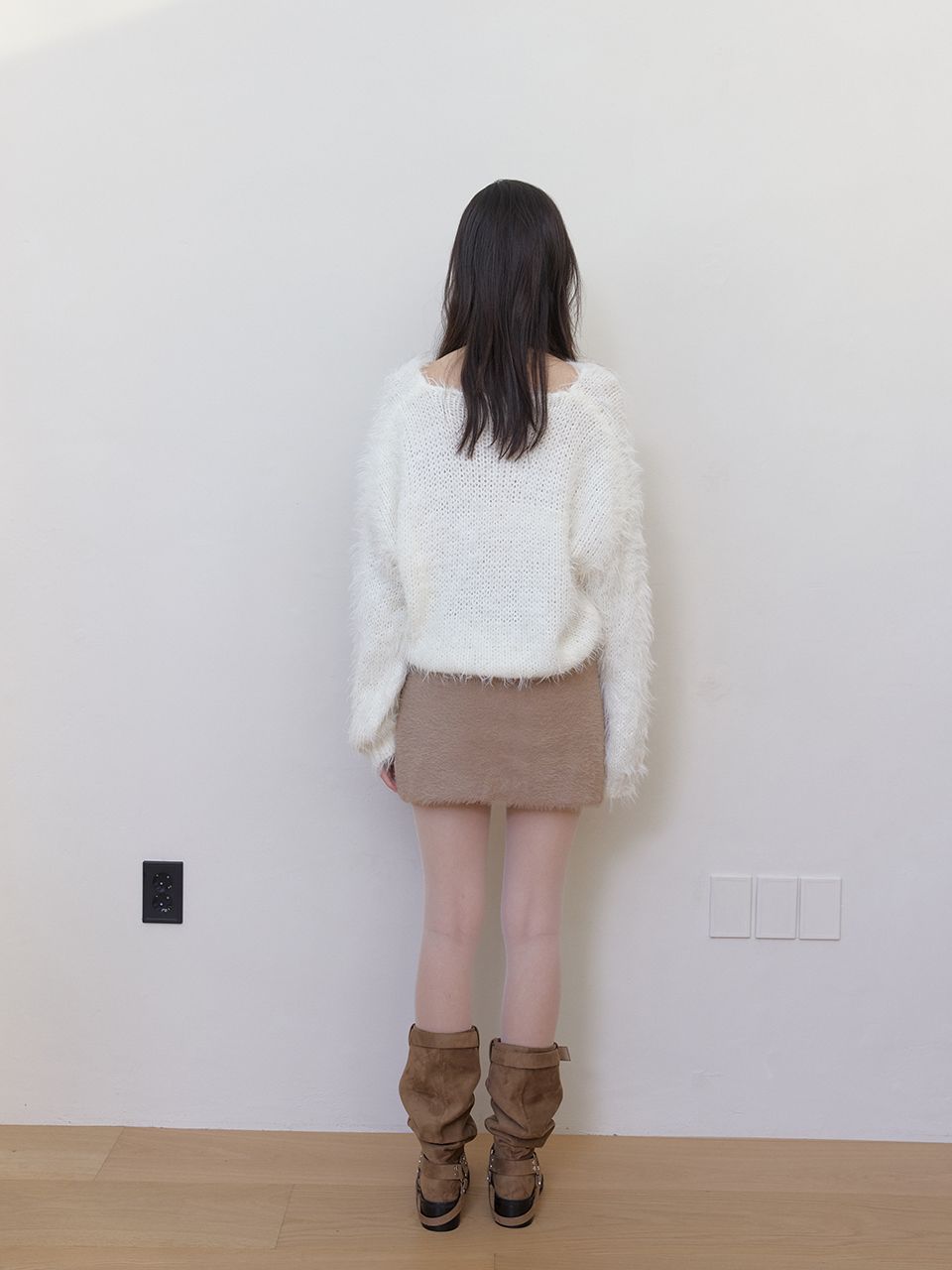 ファジーVニット (アイボリー) | ASURA | HANA(ハナ) #12