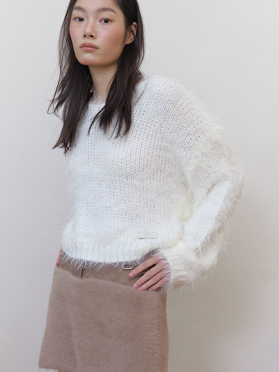 ファジーVニット (アイボリー) | ASURA | HANA(ハナ) #4