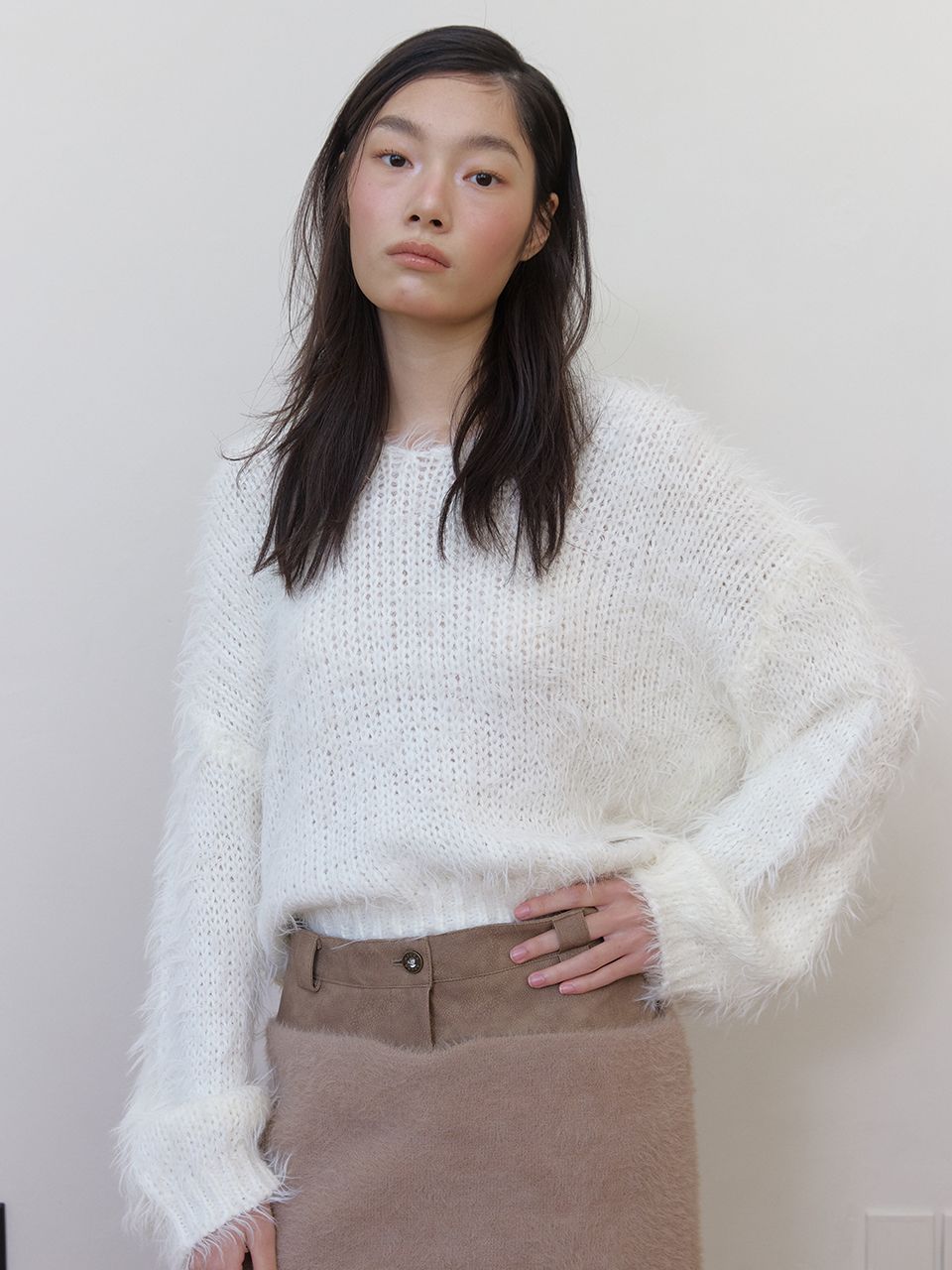 ファジーVニット (アイボリー) | ASURA | HANA(ハナ) #6