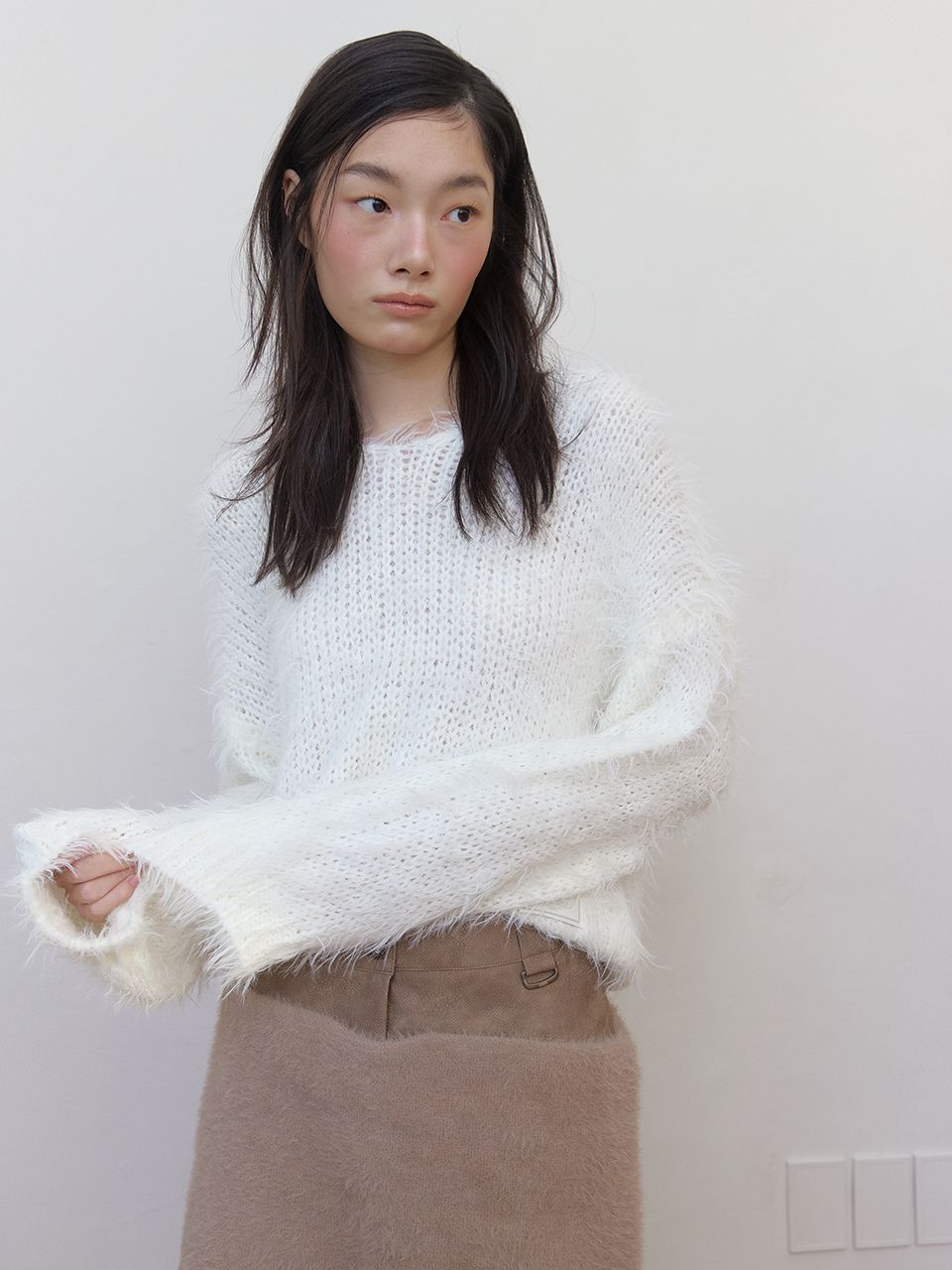 ファジーVニット (アイボリー) | ASURA | HANA(ハナ) #7