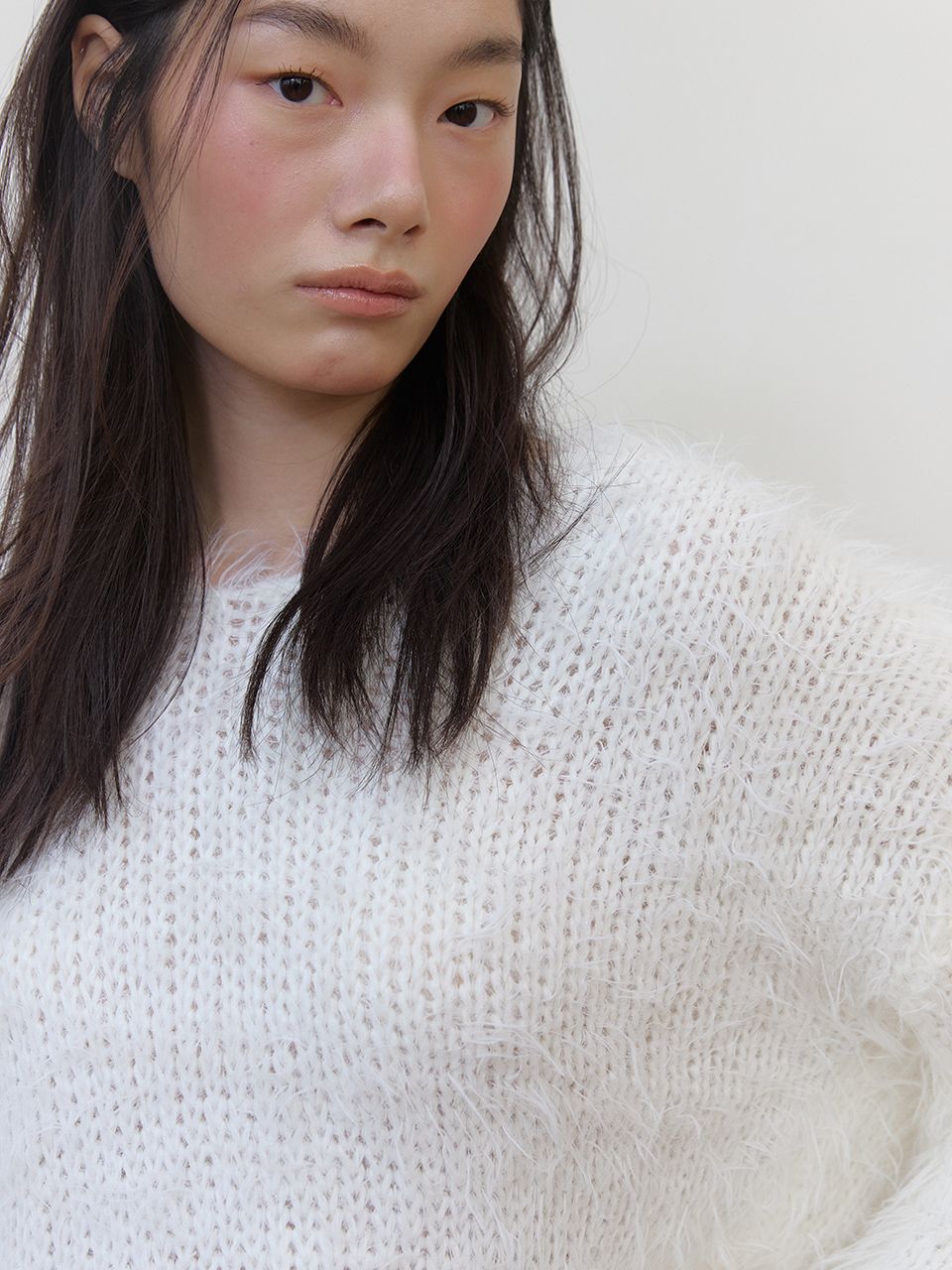 ファジーVニット (アイボリー) | ASURA | HANA(ハナ) #9