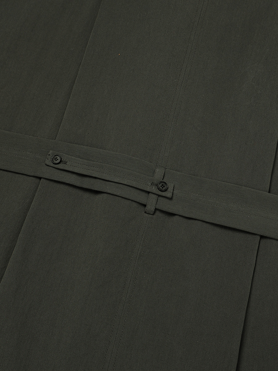 BIG COLLAR STRAP COAT_BLACK | ETHOS | HANA(ハナ) #10