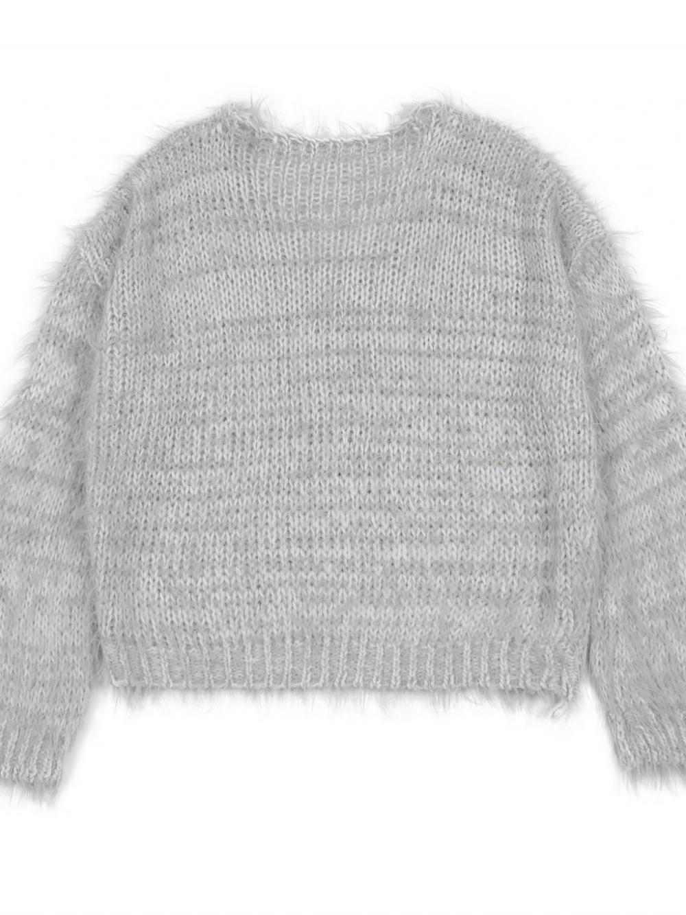 ファジーVニット (メランジグレー) | ASURA | HANA(ハナ) #14