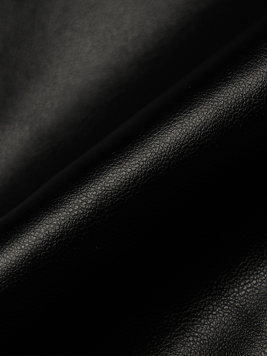 HOODED POCKET LEATHER JACKET_BLACK | ETHOS | HANA(ハナ) #14