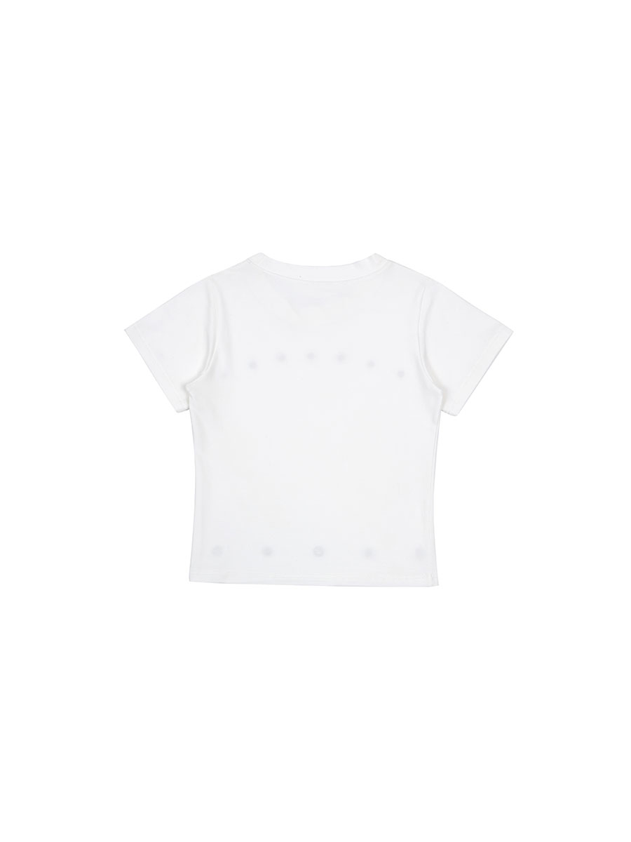 カーブアイレットTシャツ (アイボリー) | ASURA | HANA(ハナ) #10