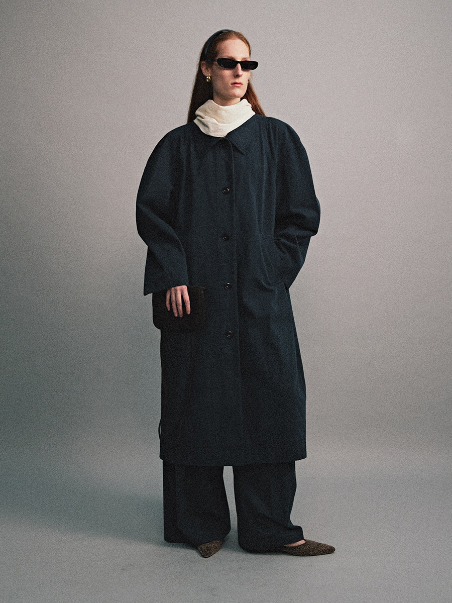 CLASSIC MOOD COAT_NAVY | ETHOS | HANA(ハナ) #3