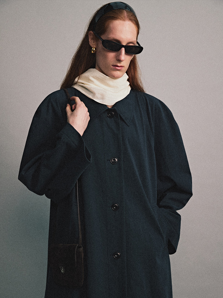 CLASSIC MOOD COAT_NAVY | ETHOS | HANA(ハナ) #4