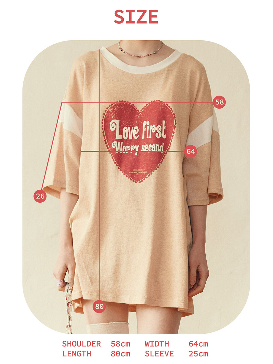 ラブファースト Tシャツ | minjiena | HANA(ハナ) #27