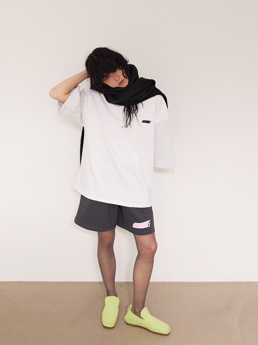 NEWシンボルロゴハーフスウェットパンツ_チャコール | XOXOGOODBOY | HANA(ハナ) #18