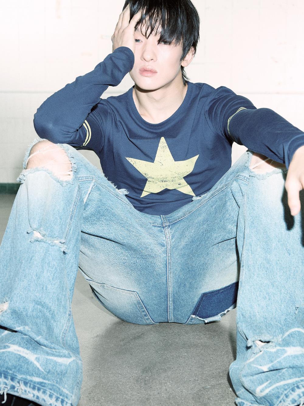 レトロ スターラインTシャツ_[ネイビー] | LECYTO | HANA(ハナ) #4